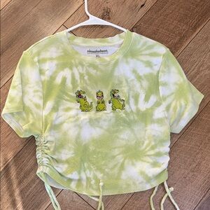 Nickelodeon Green Tie-Dye Crop Top